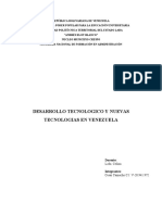 Tema 4 Ensayo Desarrollo Tecnologico y Nuevas Tecnologias en Venezuela