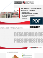 00 - 2021-2 - Metrados y Presupuestos Clase 05