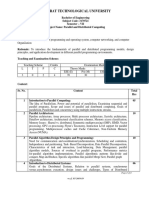 Subject Name Parallel and Distributed Computing