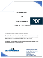 Vermicompost: Project Report of