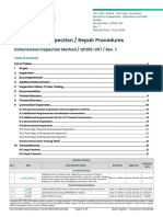 Used Thread Inspection / Repair Procedures: Dimensional Inspection Method / QP200-007 / Rev. T