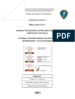 Práctica N°7 - Fármacos Estimulantes Del Sistema Nervioso Central