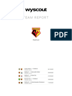 Watford FC - Wyscout Team Report