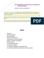 Instituciones y Poderes Del Estado, Instituciones y Organismos Internacionales