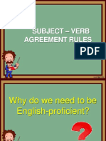 Subject Verb Agreement Rules