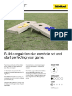 Cornhole: Build A Regulation Size Cornhole Set and Start Perfecting Your Game