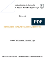 Ciencias Que Se Relacionan Con La Economía - Rios Fuentes Sebastian Eligio