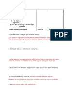 Worksheet 15-ENZYMES