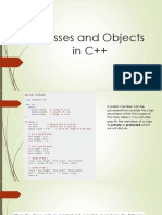 Classes and Objects in C++ 3