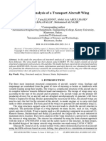 Structural Analysis of A Transport Aircraft Wing