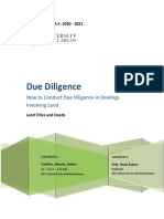 Due Diligence