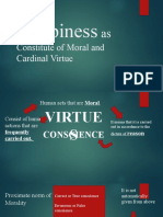 Happiness As Constitute of Moral and Cardinal Virtue