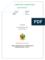 Bit Soft Computing Lab Manual