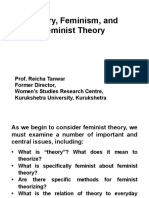 Theory, Feminism, and Feminist Theory