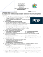 Third Quarter Summative Assessment Week 7 & 8