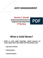 Solid Waste Management: Munish K. Chandel