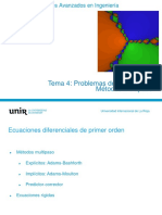 Tema 4 - Problemas de Valor Inicial.