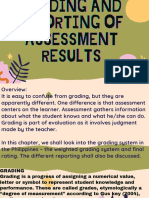 Grading and Reporting of Assessment Results