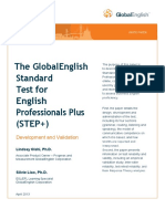 The Globalenglish Standard Test For English Professionals Plus