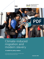 Climate-Induced Migration and Modern Slavery: A Toolkit For Policy-Makers