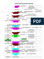 Planificare Tematică Anuală 2021-2022: S17: Cât de Multe Am Învățat Evaluare 24-28.01.2022 Semestrială