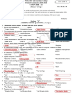 Ncr-Cet: 1. Choose The Correct Answer For Each From This Given Options