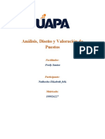 Análisis Diseño y Valoracion de Puestos TRABAJO FINAL