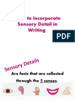 How To Incorporate Sensory Detail in Writing