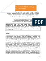 Analyzing The Content of The Physics Books in Middle School For Iraq in Light of Science Standards For The Next Generation (NGSS)