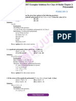 NCERT Exemplar Solution For Class 10 Maths Chapter 2 Polynomials