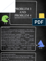 Problem 3 AND Problem 4: Midterm Exam-Acctg105