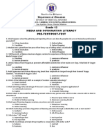 Media Information Literacy-2ndqtr - Pretest