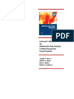 Instructor's Manual For Multivariate Data Analysis: A Global Perspective Seventh Edition