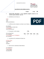 Diagnóstico de Quimica 3 Dif Pauta