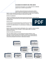 Organigrama Del Banco de Credito Del Peru