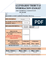 Calendario Tributario Empresas 2021