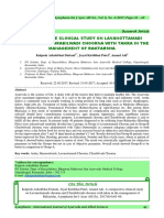 Research A Comparative Clinical Study On Lavanottamadi Choorna and Chirabilwadi Choorna With Takra in The Management of Raktarsha-Ayur Research