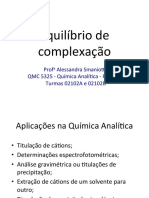 Equilibrio de Complexacao