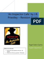 An Inspector Calls' by J.B. Priestley - Revision Guide: Ysgol Calon Cymru