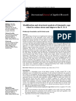 Modification and Structural Analysis of Kinematic Cage Wheel To Reduce Stress and Improve The F. O. S