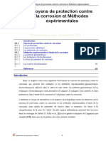 10 - Chapitre - III - Moyens de Protection Et Méthodes Expérimentales D'etude de La Corrosion