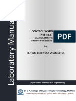 Control System Lab Manual