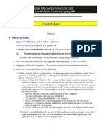 Hofstra Law, Professor Greenwood, Spring 2009: I. Who Is An Agent?