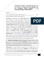 Demanda en Nulidad de Venta y Restitucion de La Cosa Ajena Tirson