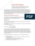 Financial Ratio Analysis