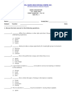 P.E 12 Quiz 1