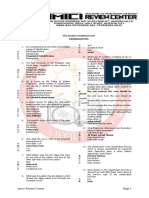 Criminalistics Pre Board Answer Key