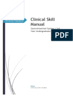 Clinical Skill Manual of Gastrointestinal System 1819