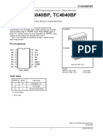 TC4040BP, TC4040BF: TC4040B 12 Stage Ripple-Carry Binary Counter/Dividers