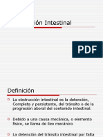 Obstrucción Intestinal